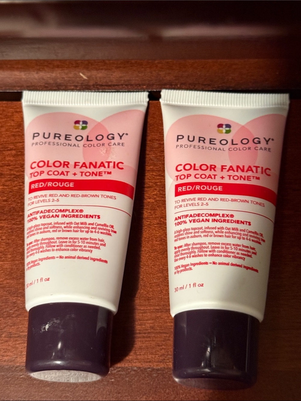 2 NEW Pureology Color Fanatic Top Coat + Tone 1 oz